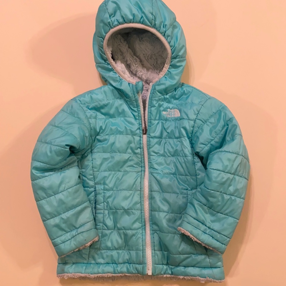Kids' North face 4T Mossbud Swirl Reversible Water Repellent Heatseeker Jacket